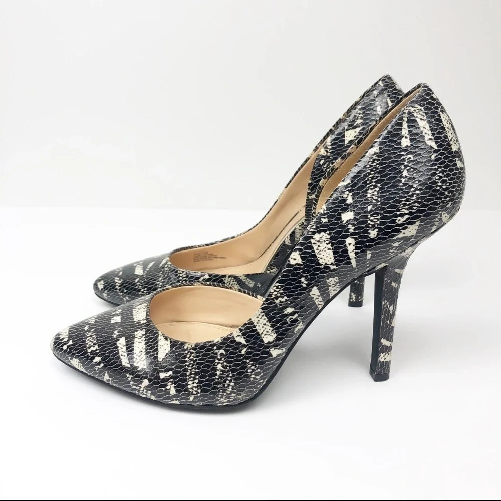 BCBG Paris | Jaze Snakeskin D’orsay Heel - Picture 4 of 8